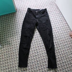Black H&M High-Waisted Skinny Jeans
